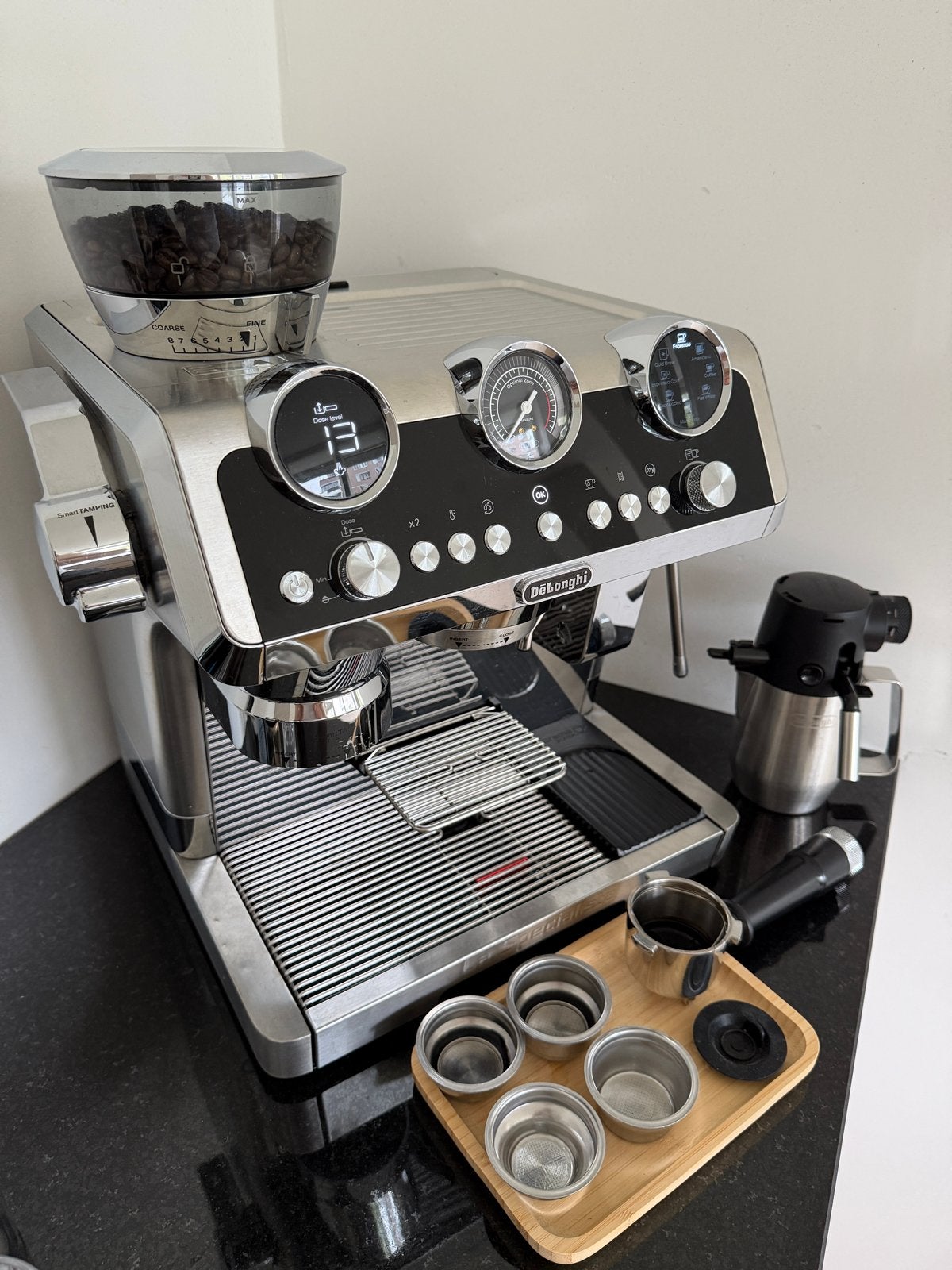 DeLonghi La Specialista Maestro EC9865.M Espressomachine, Ophalen, Afneembaar waterreservoir, Gebruikt, Espresso apparaat