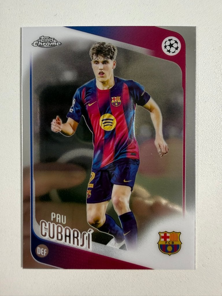 183 Pau Cubarsi Topps Chrome 2025-26, Ophalen of Verzenden, Nieuw, Buitenlandse clubs, Poster, Plaatje of Sticker
