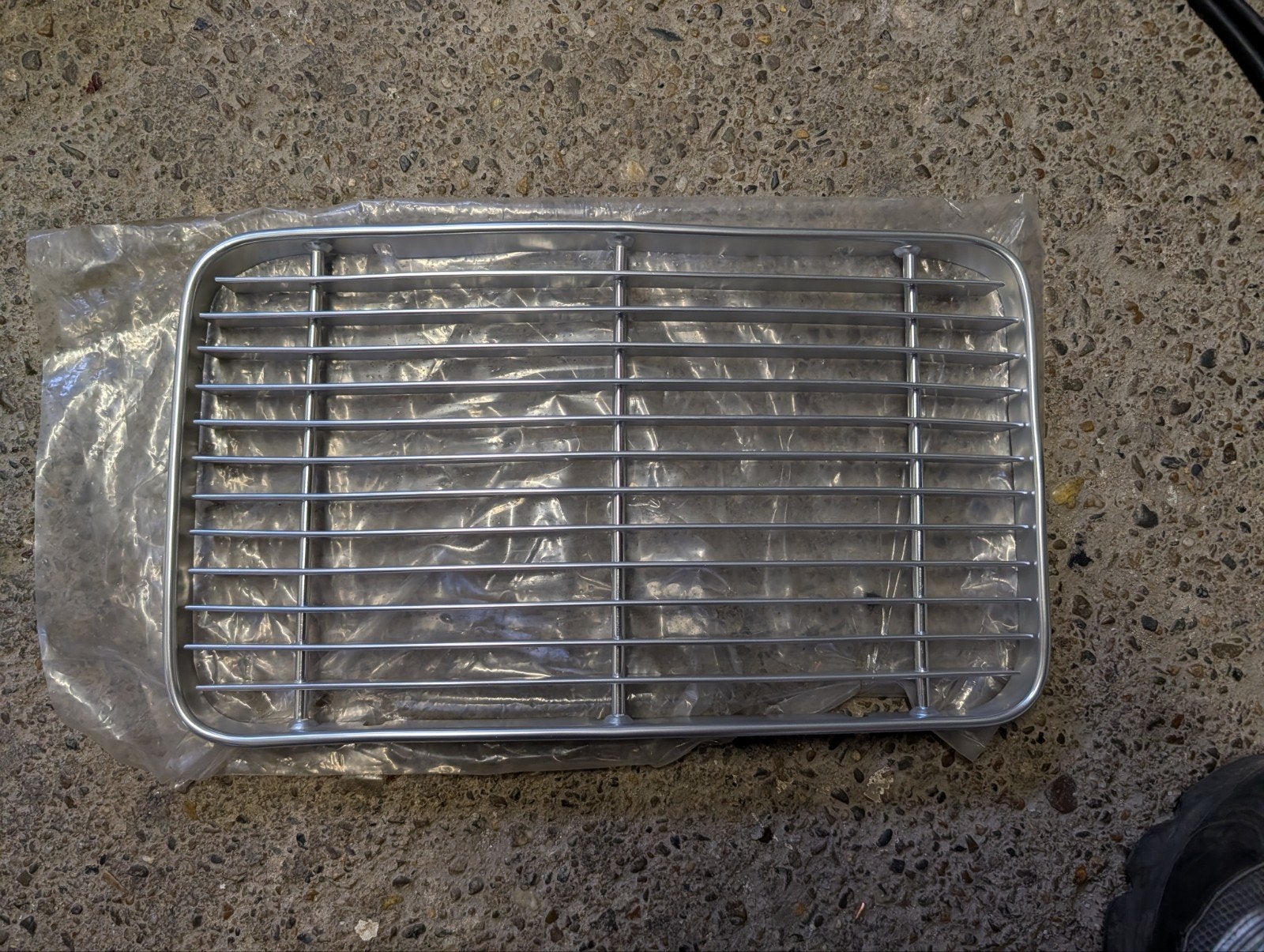 Motorkapgrille Porsche 356 (B/C) - Aluminium/RVS Luchtinlaat, Auto-onderdelen, Carrosserie en Plaatwerk, Ophalen of Verzenden