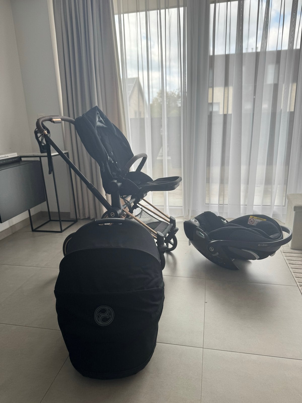 Cybex Priam Combiwagen met Reiswieg en Autostoeltje, Ophalen of Verzenden, Gebruikt, Combiwagen, Met autostoeltje