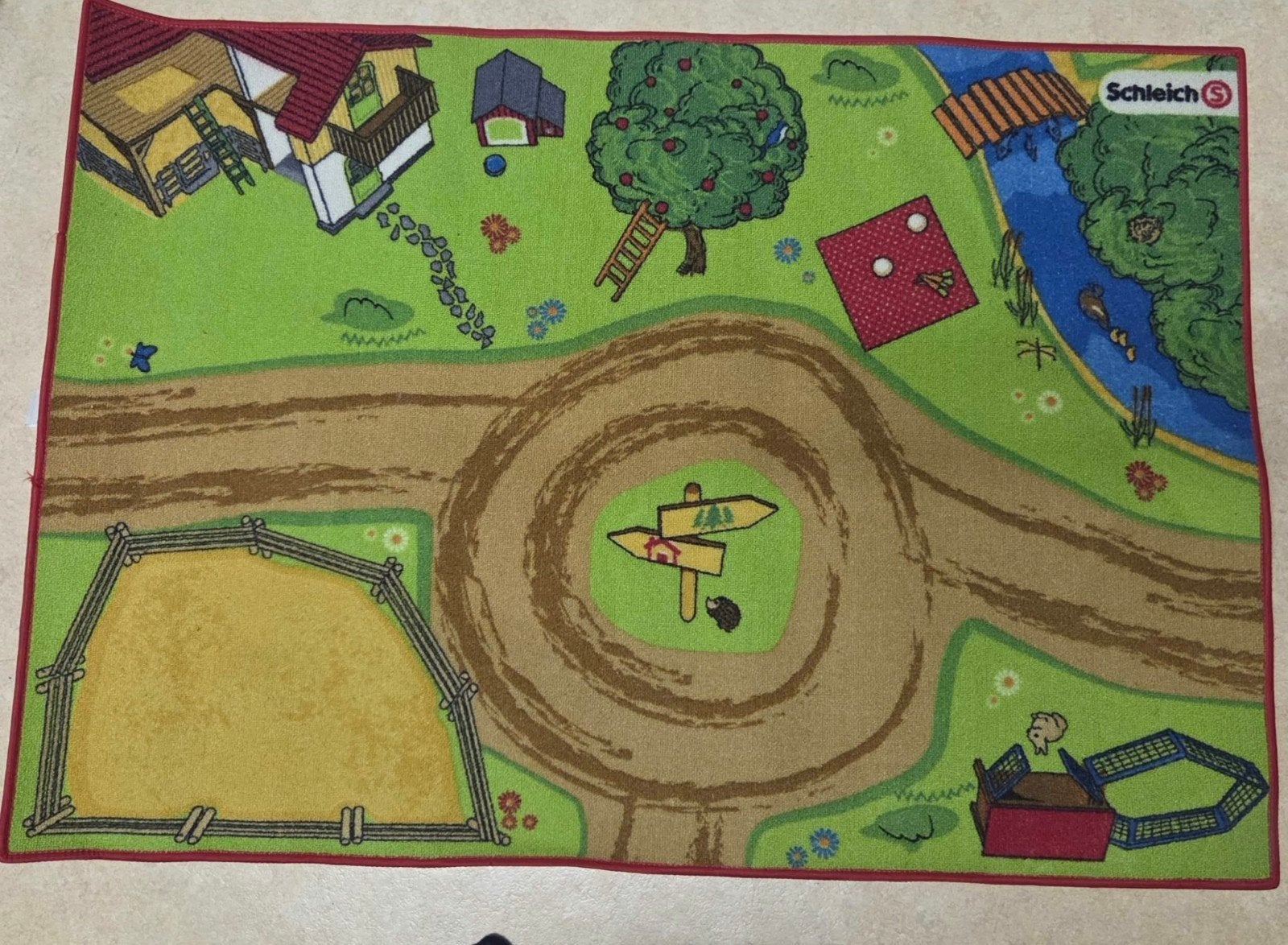 Schleich speelkleed boerderij 133x93 cm, Ophalen, Zo goed als nieuw