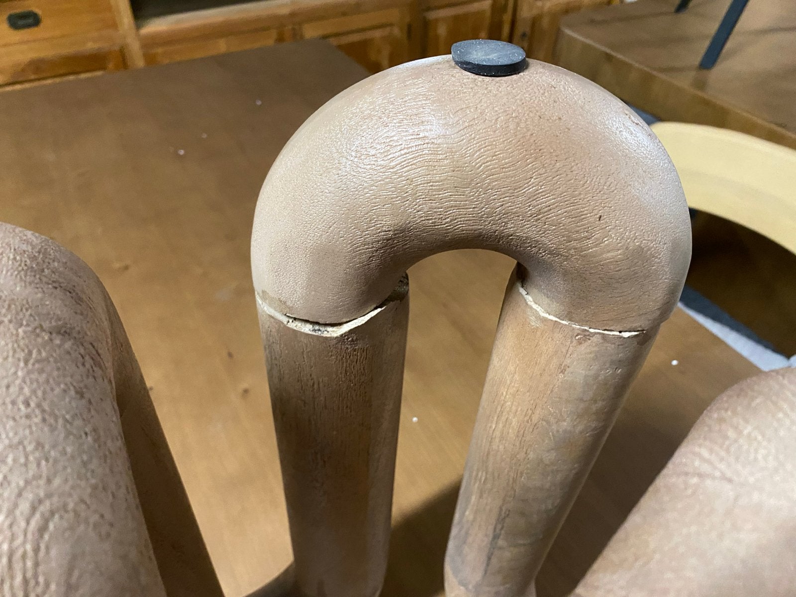 Organische bijzettafel poot van massief mangohout 45x28, Ophalen, Tafelpoot, Minder dan 50 cm, Nieuw
