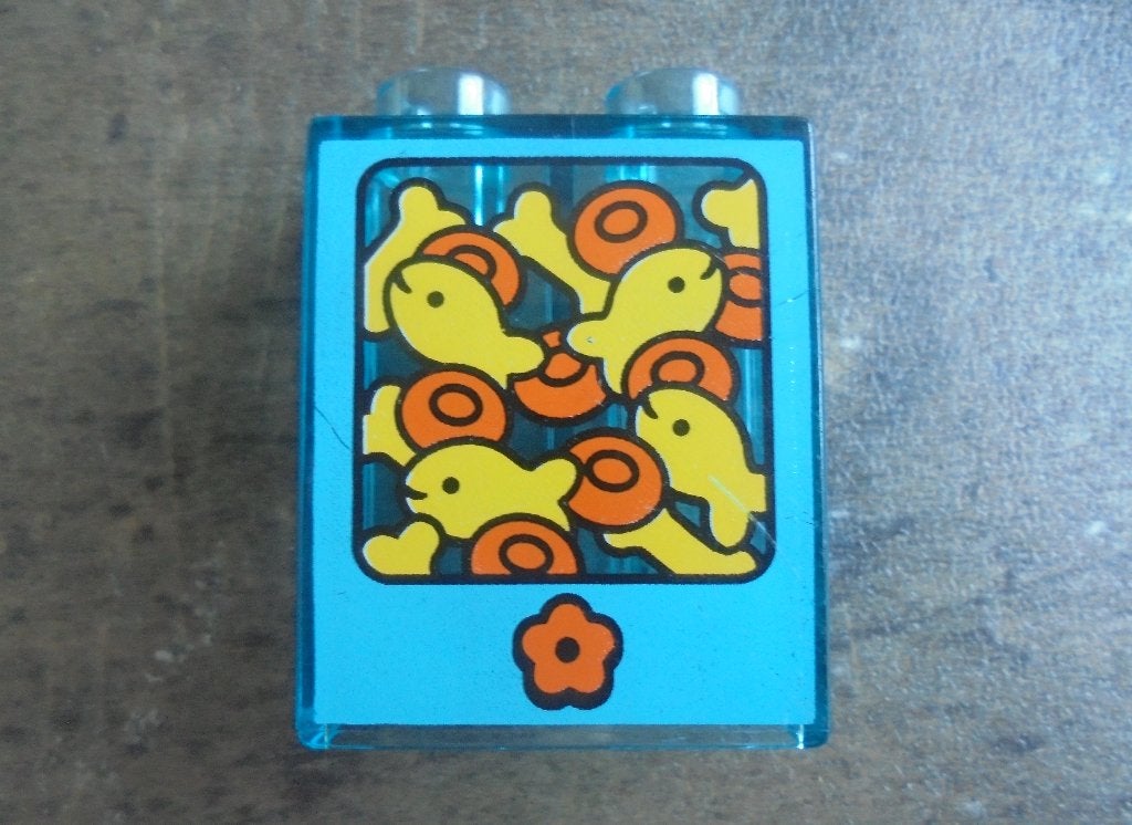 Lego Duplo Brick Trans 1x2x2 (zie foto's), Ophalen of Verzenden, Gebruikt, Losse stenen, Duplo