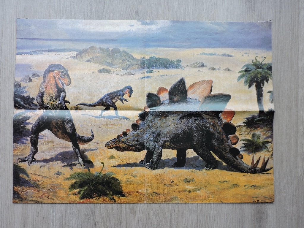 Grote Dinosaurus Poster   Speciaal 1993, Rechthoekig Liggend, Nieuw, Ophalen of Verzenden, A1 t/m A3