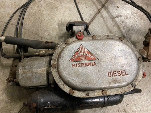 Lohmann Hispania diesel hulpmotor.oldtimer fiets motor, Fietsen en Brommers, Ophalen of Verzenden, Overige typen, Overige merken