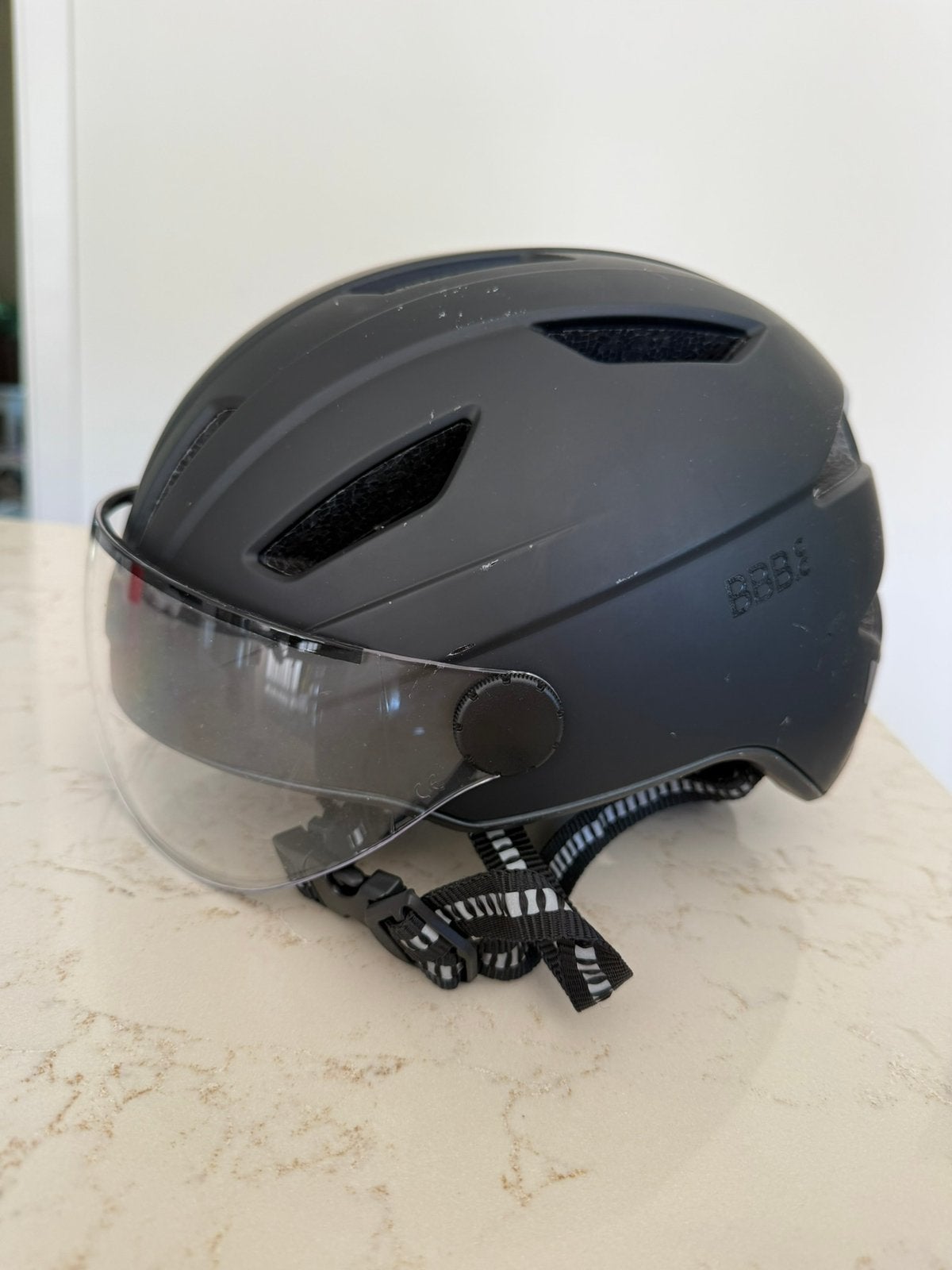 Helm volwassen voor brommer of scooter (BBB), Fietsen en Brommers, Ophalen, Zo goed als nieuw, Overige maten, Heer of Dame
