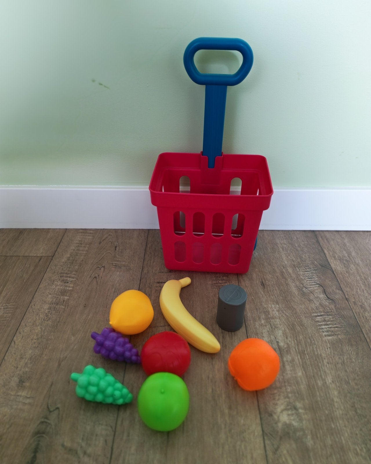 Boodschappenmandje met speelgoedfruit, Ophalen, Gebruikt, Jongen of Meisje