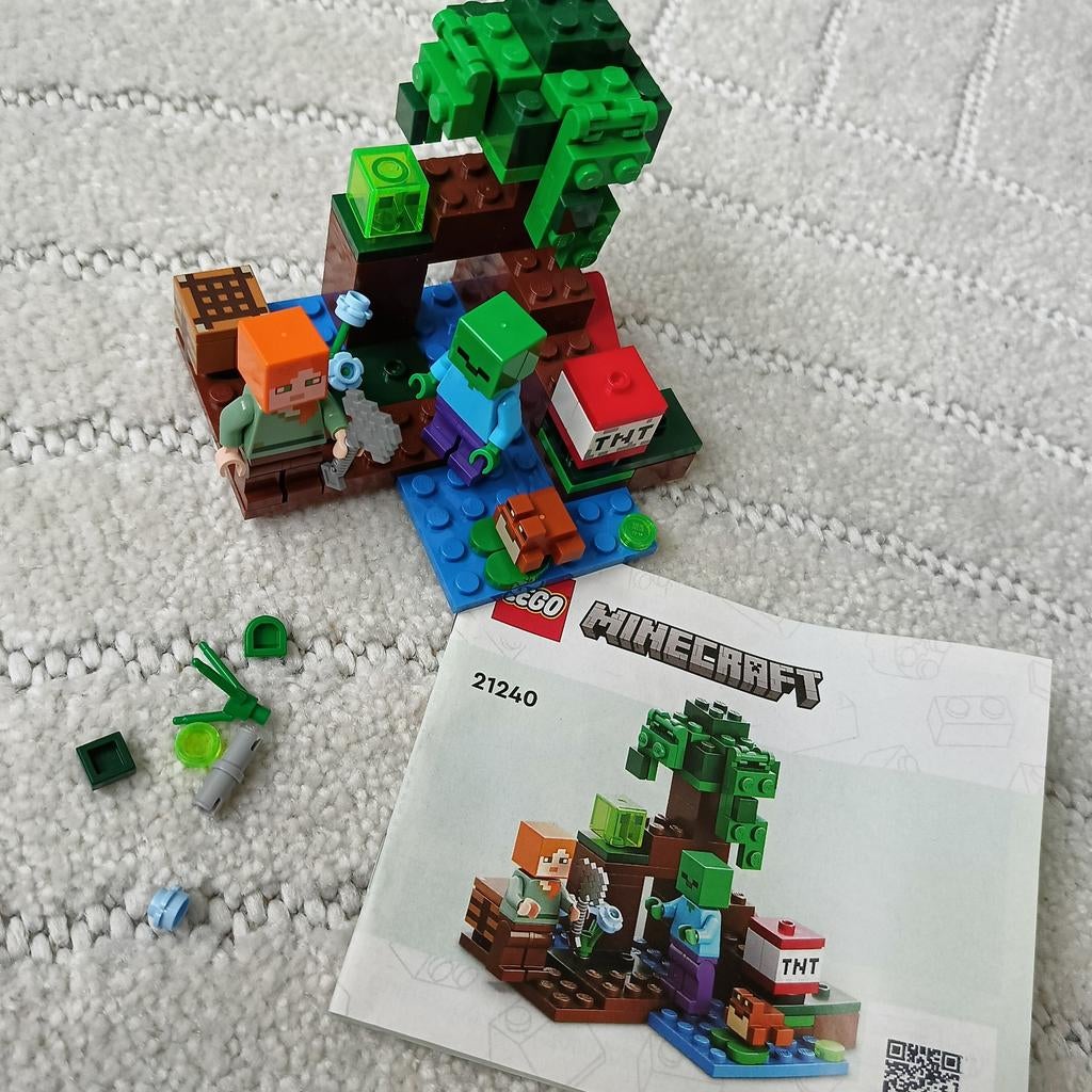 Lego minecraft 21240 het moerasavontuur, Compleet, Minecraft, Lego, Ophalen of Verzenden