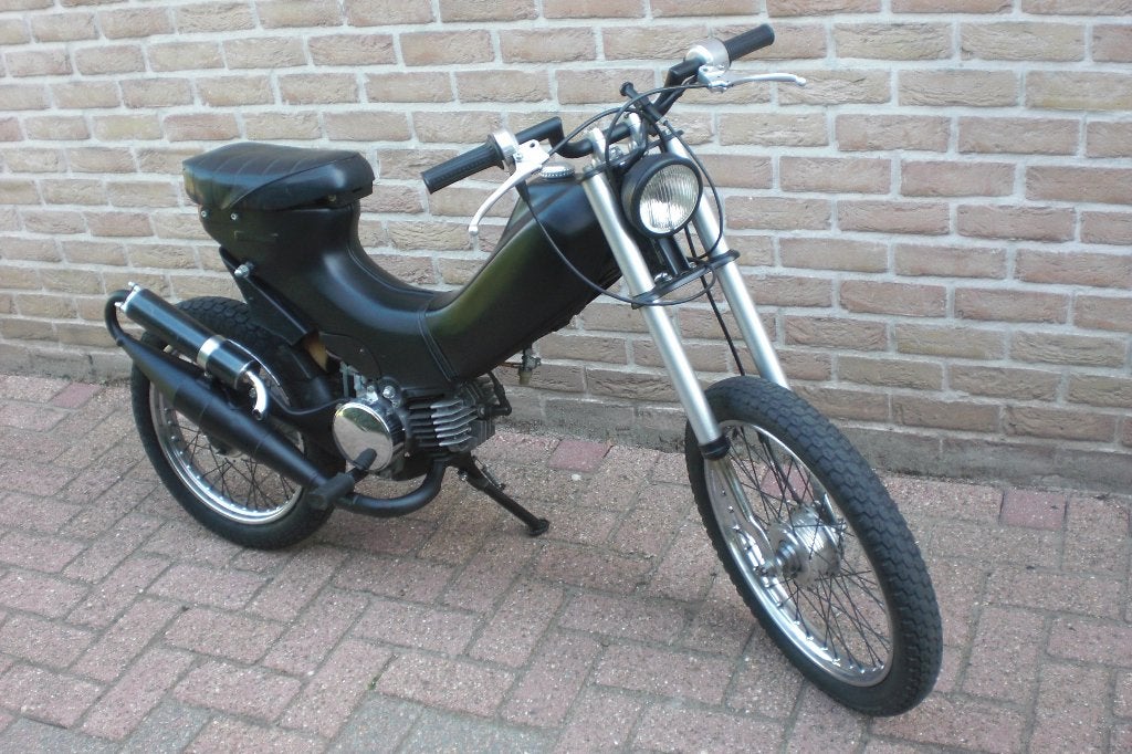 Honda PX 50 Custom mat zwart, Fietsen en Brommers, Ophalen, Overige modellen, Maximaal 45 km/u, Zo goed als nieuw
