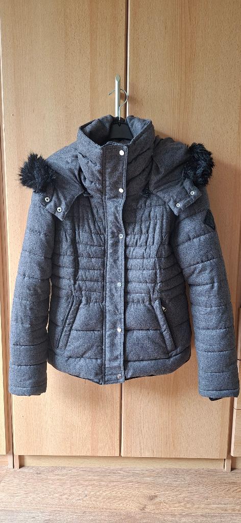Grijze dikke Pimkie winterjas maat XS, Kleding | Dames, Jassen | Winter, Ophalen of Verzenden, Pimkie, Maat 34 (XS) of kleiner