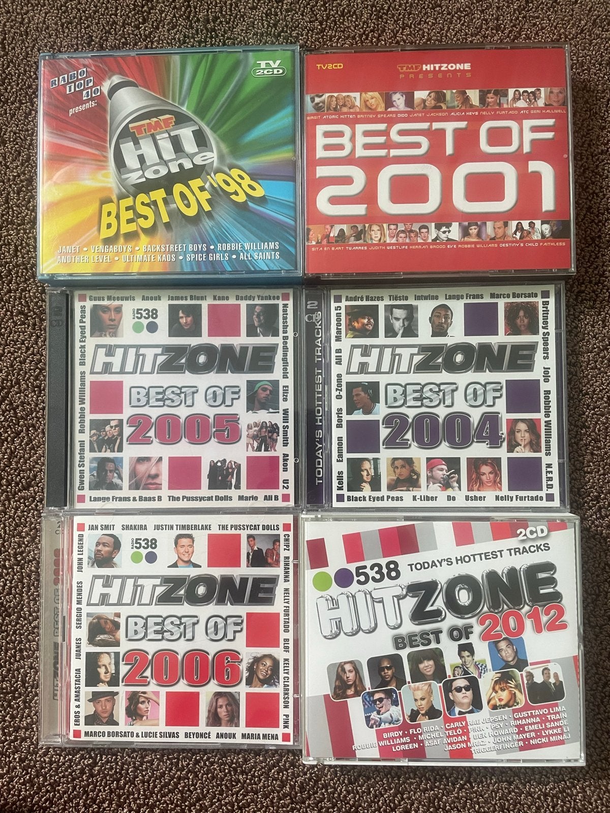 Hitzone Best Of CD Collectie (1998, 2001, 2004, 2005, 2006,, Gebruikt, Pop, Ophalen of Verzenden, Verzamelalbum