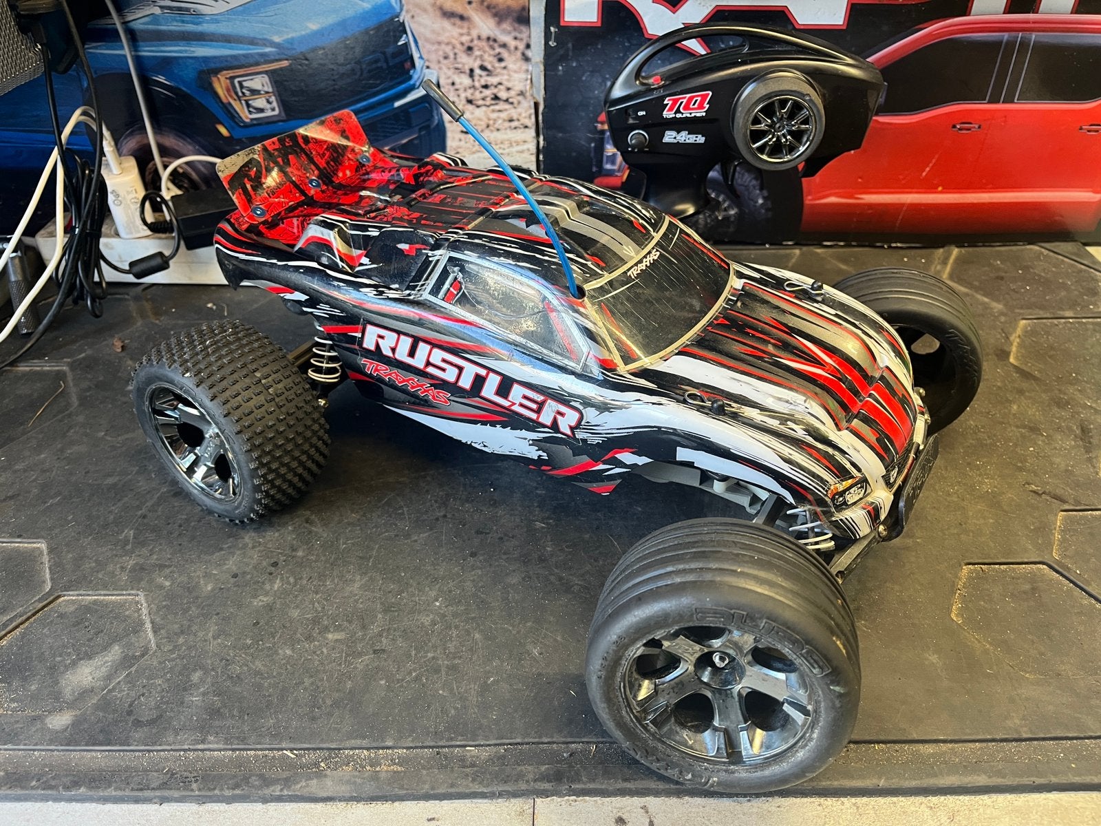 Traxxas Rustler XL5 RC stadium truck auto RTR, Elektro, Gebruikt, Auto offroad, Ophalen of Verzenden