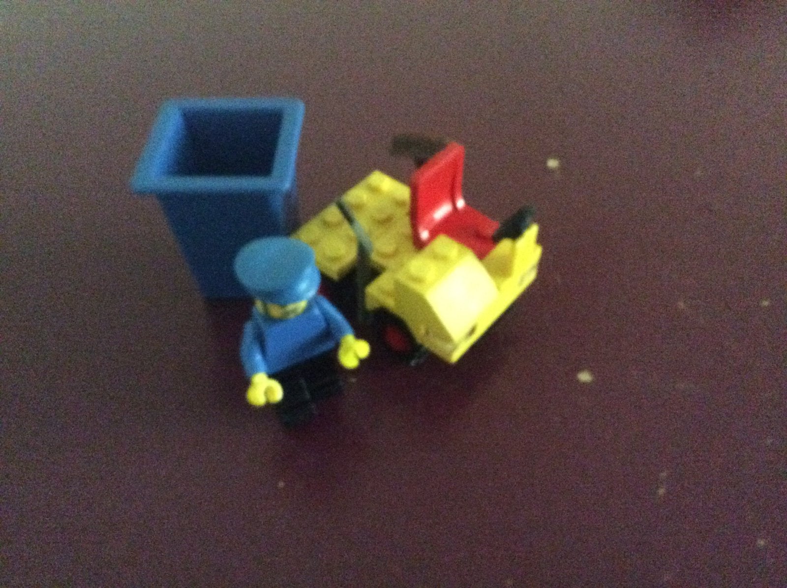 Vintage Lego 6607 veegwagen  + toebehoren, Gebruikt, Lego, Ophalen of Verzenden, Complete set