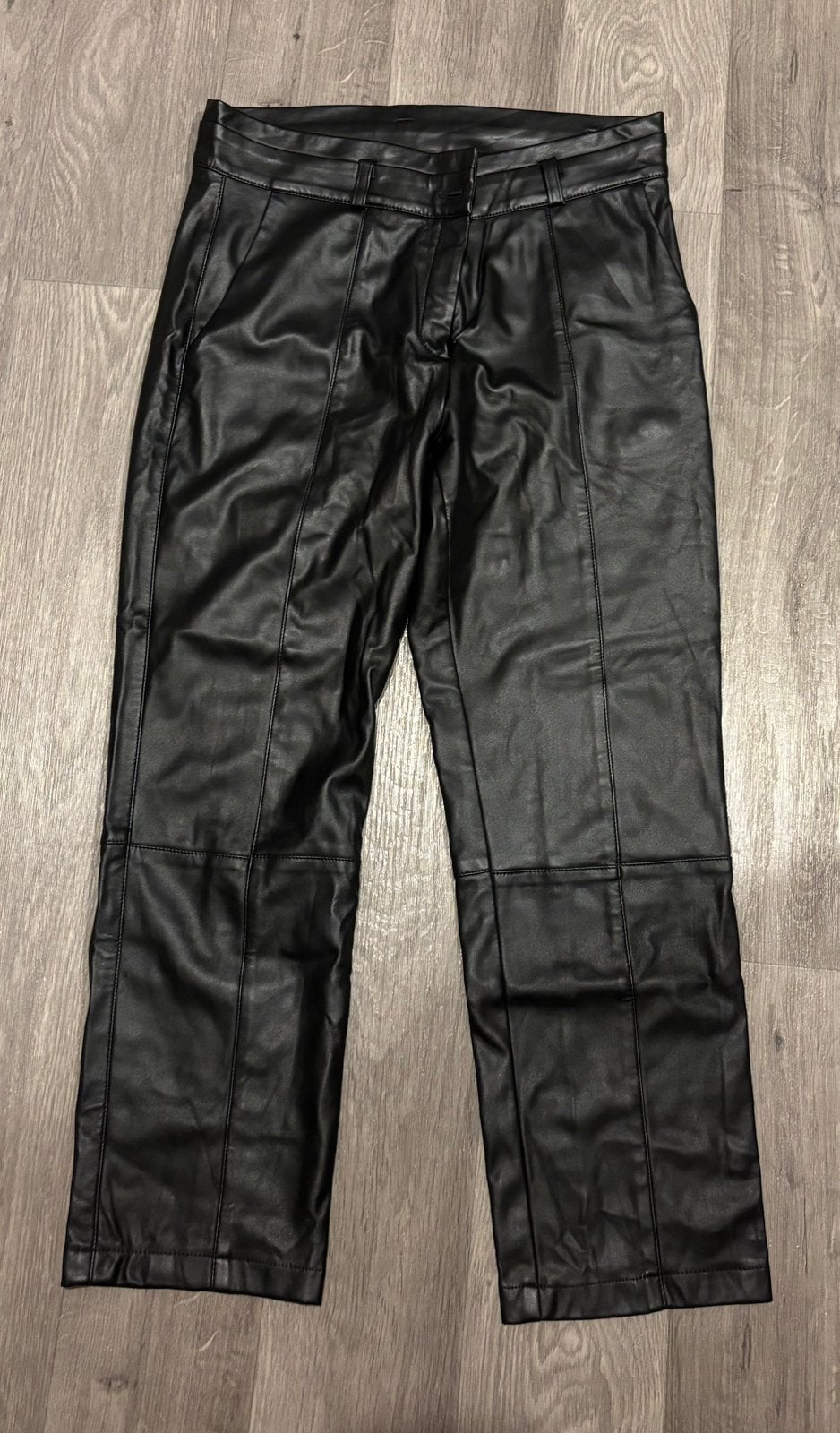 Zwarte leren pantalon broek Studio Anneloes, Ophalen of Verzenden, Zo goed als nieuw, Maat 36 (S), Zwart