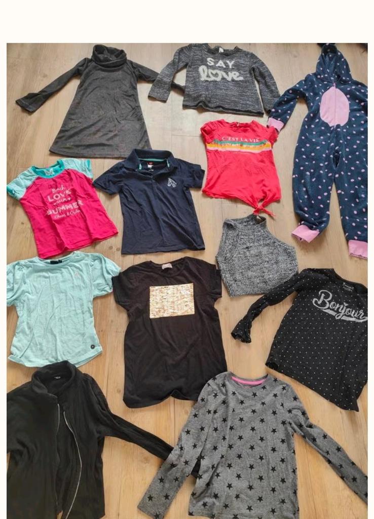 12dlg zomer kledingpakket meisje maat 134 140 like Flo choas, Ophalen of Verzenden, Meisje