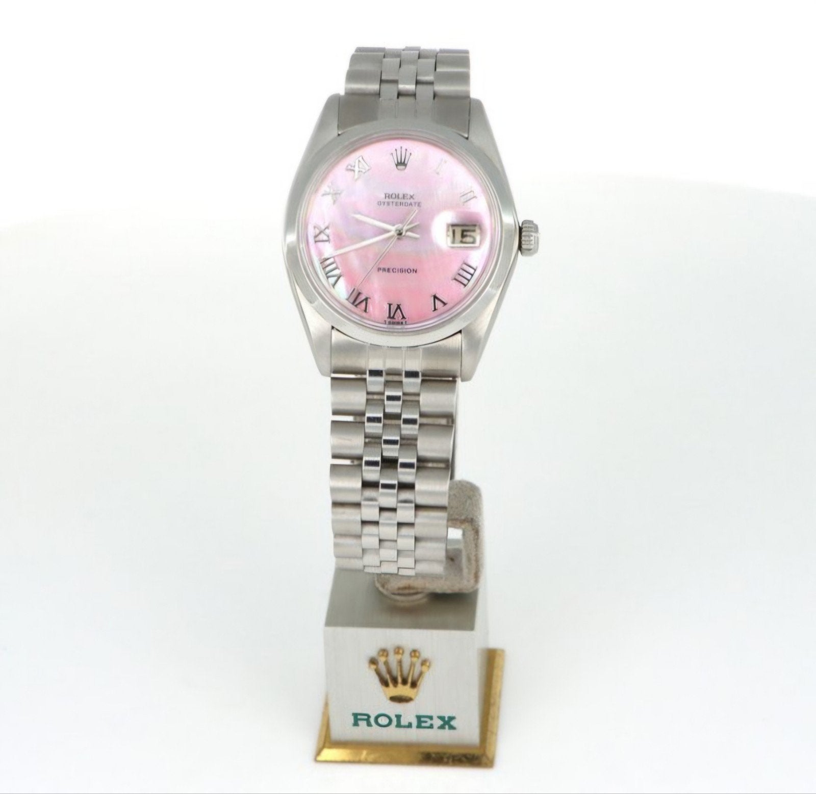 Rolex oysterdate precision 34 mm ref.6694, Ophalen of Verzenden, Zo goed als nieuw, Jongen of Meisje