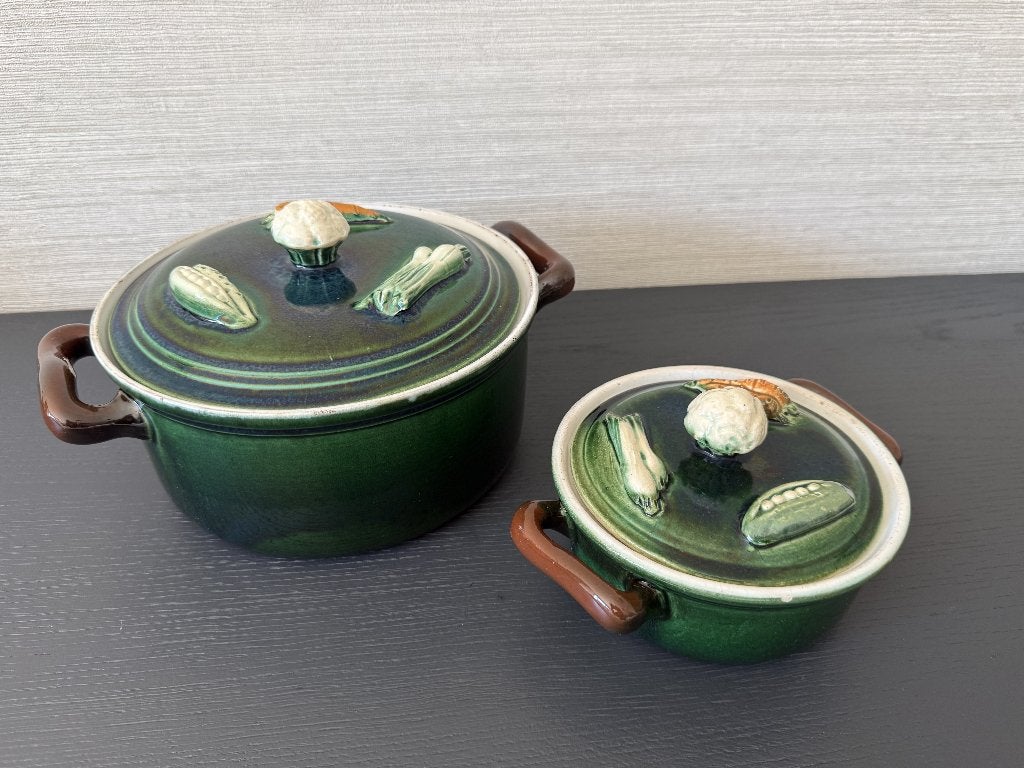 Tellurite Belgium Art Deco groente ovenschalen set van 2, Ophalen of Verzenden