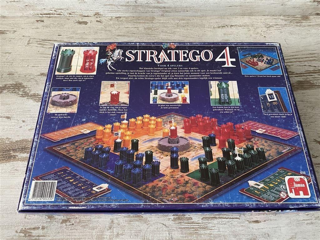 Stratego 4 voor 4 spelers [s759], Hobby en Vrije tijd, Gezelschapsspellen | Bordspellen, Verzenden, Zo goed als nieuw