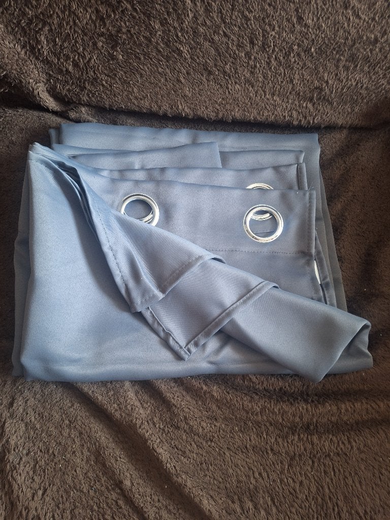 Buitengordijn, dik grijs polyester, 140 cm breed-260cm lang, Ophalen of Verzenden, Nieuw, Grijs