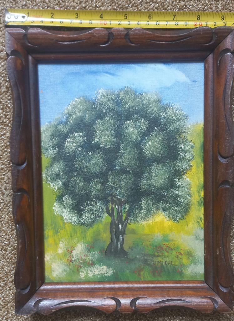 Olijfboom Schilderij - N. Michel, Ophalen of Verzenden