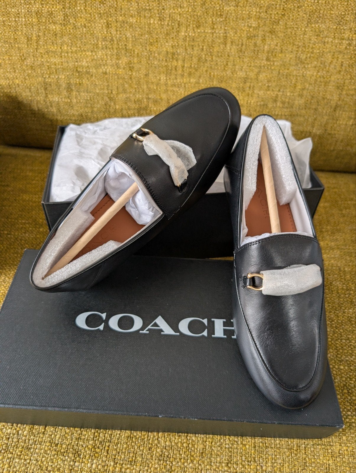 Coach Haley Leather Loafers Authentiek en NiEUW!, Kleding | Dames, Ophalen of Verzenden