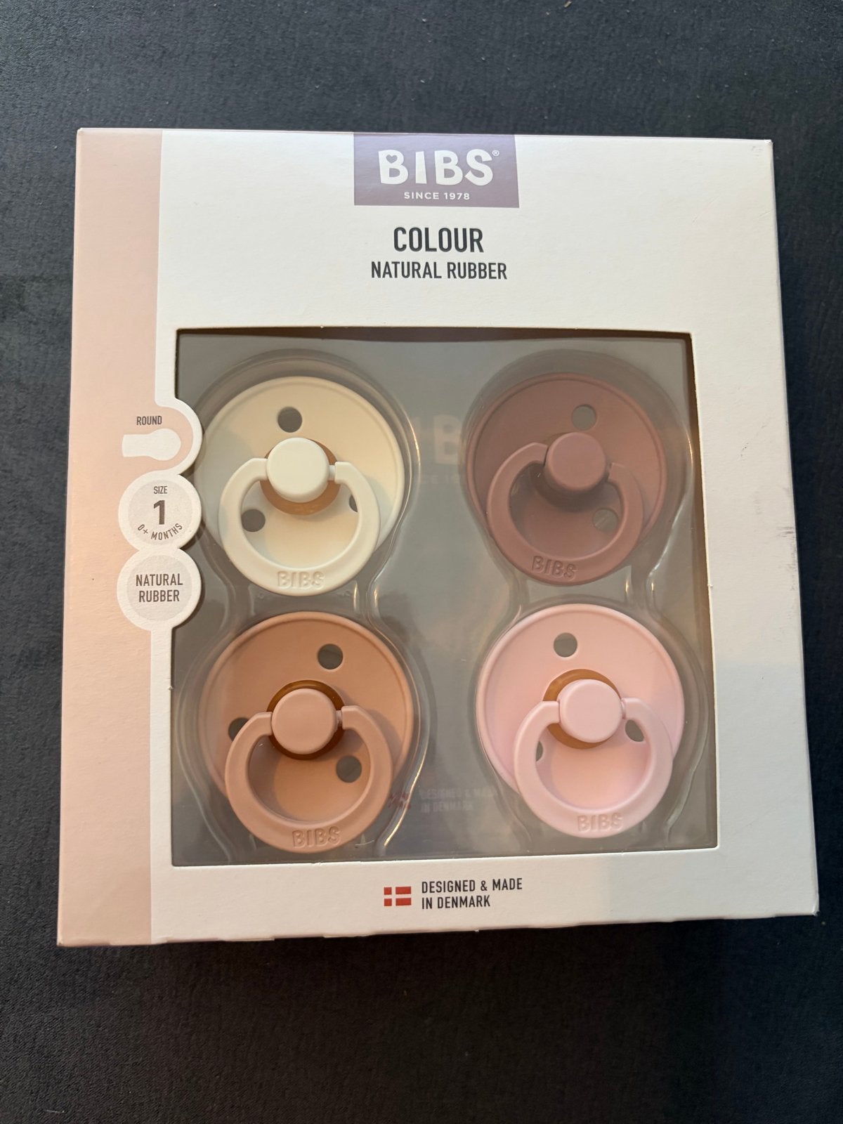 BIBS Colour Fopspenen Natuurrubber Maat 1 (0-6 maanden), Ophalen of Verzenden, Nieuw