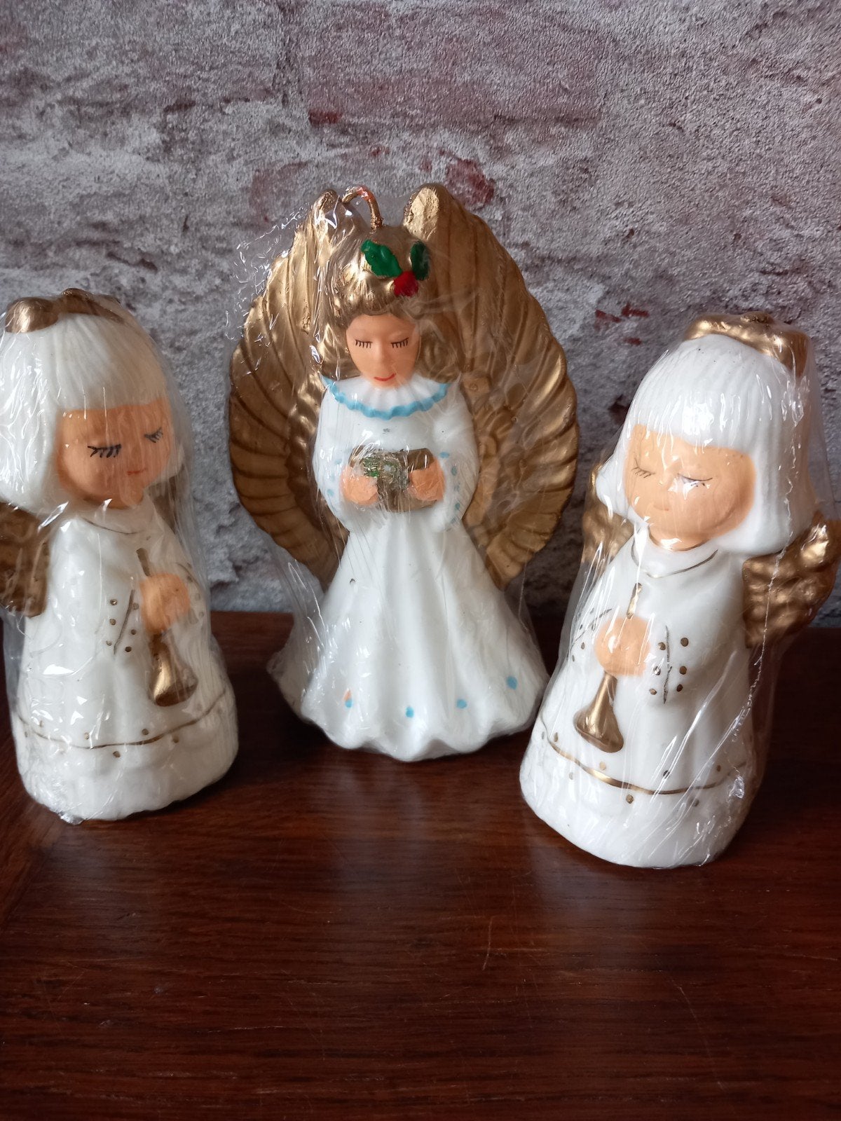 vintage kerstengelen kaarsen jaren 60 kerst, Ophalen of Verzenden, Nieuw