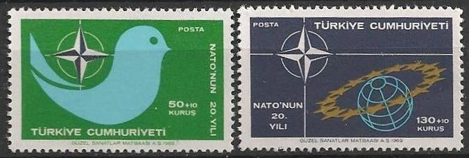 Turkije serie 2120 - 2121 XXX. ADV. no.152 IJ., Postzegels en Munten, Postzegels | Azië, Verzenden, Postfris, Midden-Oosten