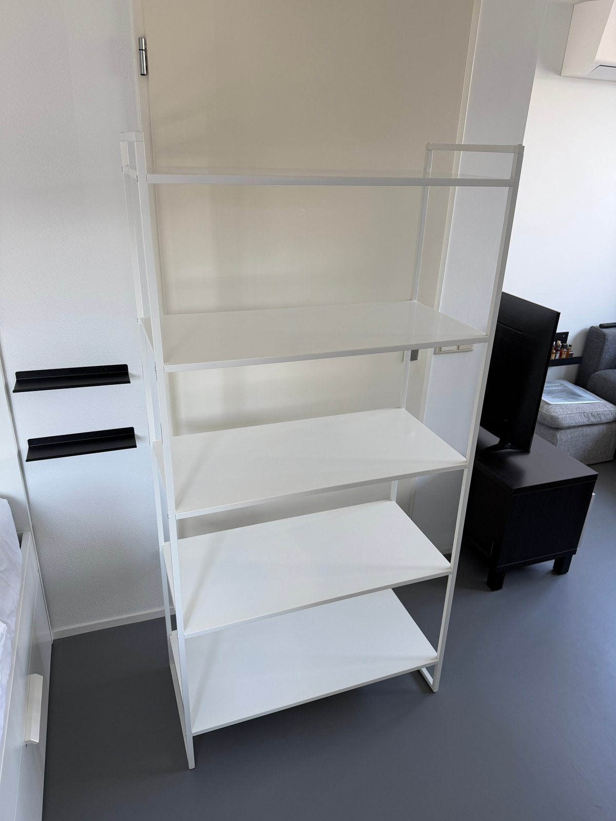 IKEA JONAXEL stellingkast wit 80x38x160cm, Ophalen, Met plank(en), 50 tot 100 cm, Zo goed als nieuw