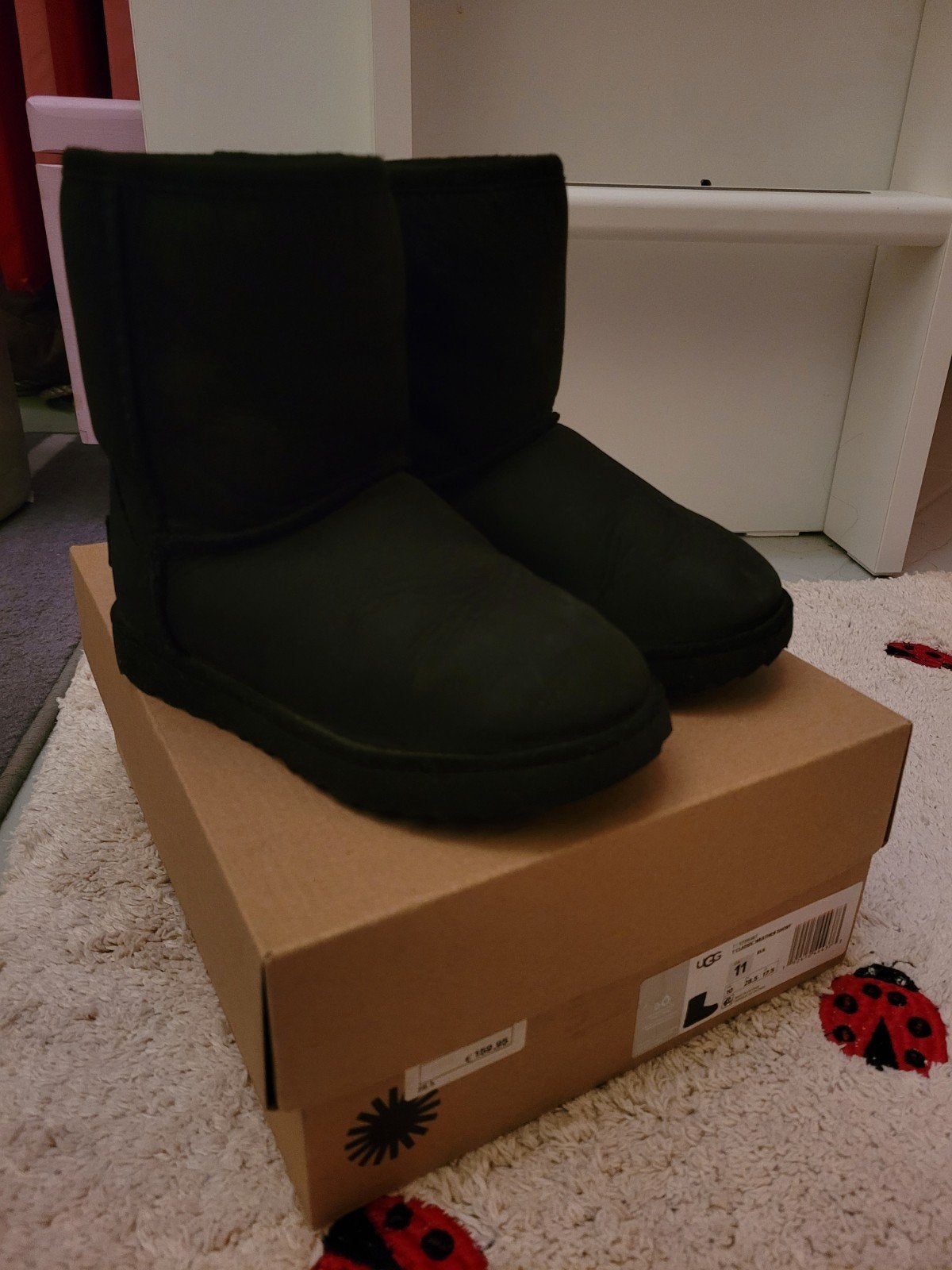 Zwarte UGG Classic Weather Short laarzen maat 28.5, UGG, Jongen of Meisje, Ophalen of Verzenden, Laarzen