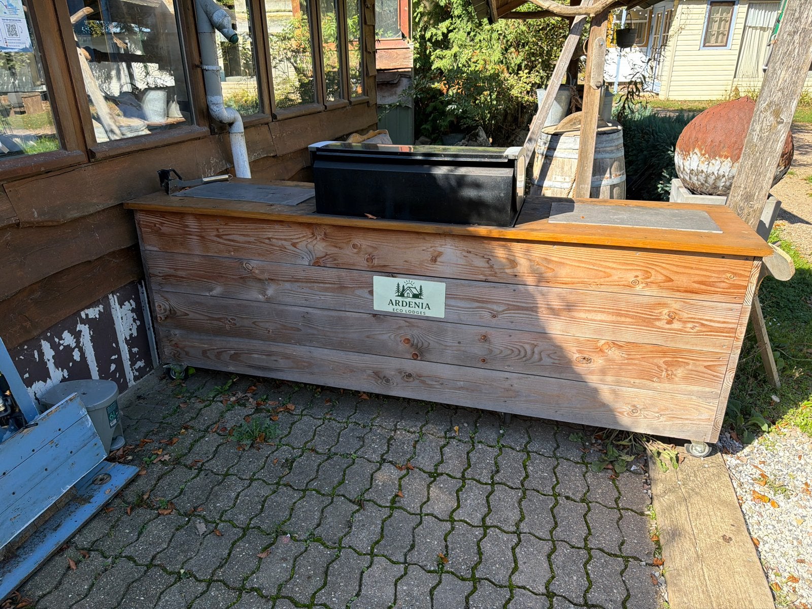 Buitenkeuken met Patton BBQ 250 bij 67 cm, Tuin en Terras, Ophalen of Verzenden, Gebruikt