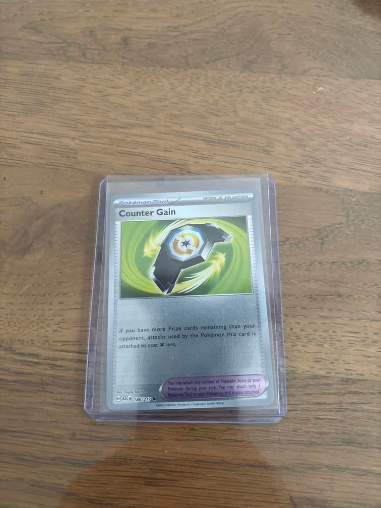 Counter Gain 186/217 Reverse Holo Pokémon Kaart, Ophalen of Verzenden, Zo goed als nieuw, Losse kaart, Foil