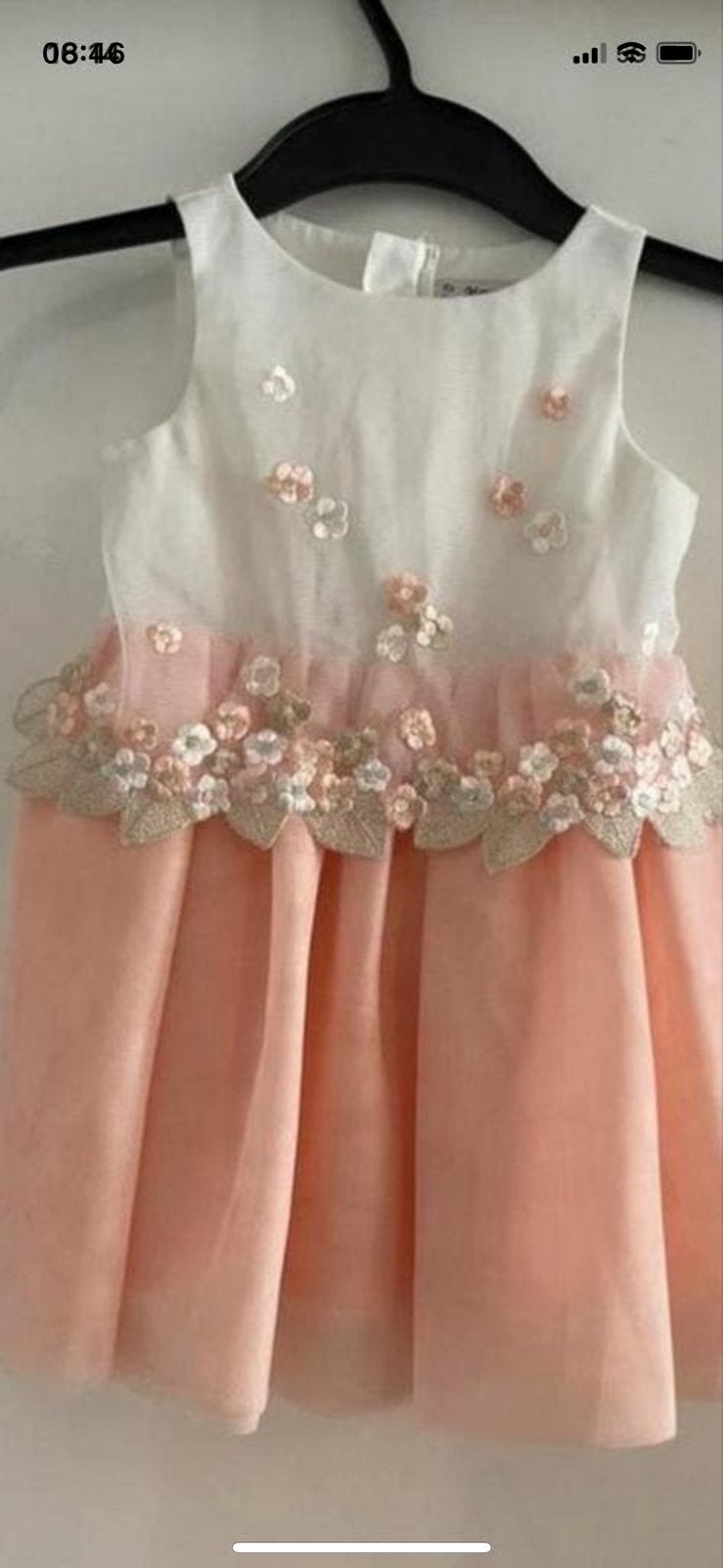 Prachtige feestjurk voor meisjes - Roze met bloemen, Kinderen en Baby's, Ophalen, Zo goed als nieuw, Meisje