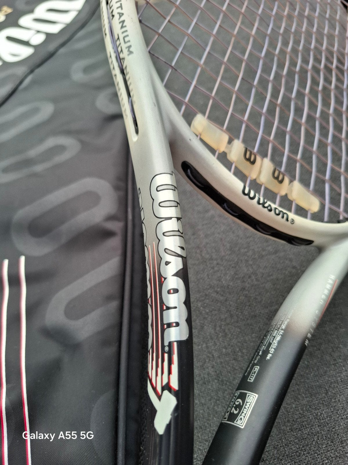 Wilson Hammer 6.2 Titanium Tennisracket met hoes L2, L2, 1 Prudential Plaza, 130 E Randolph St, Chicago, IL 60601, USA, Gebruikt