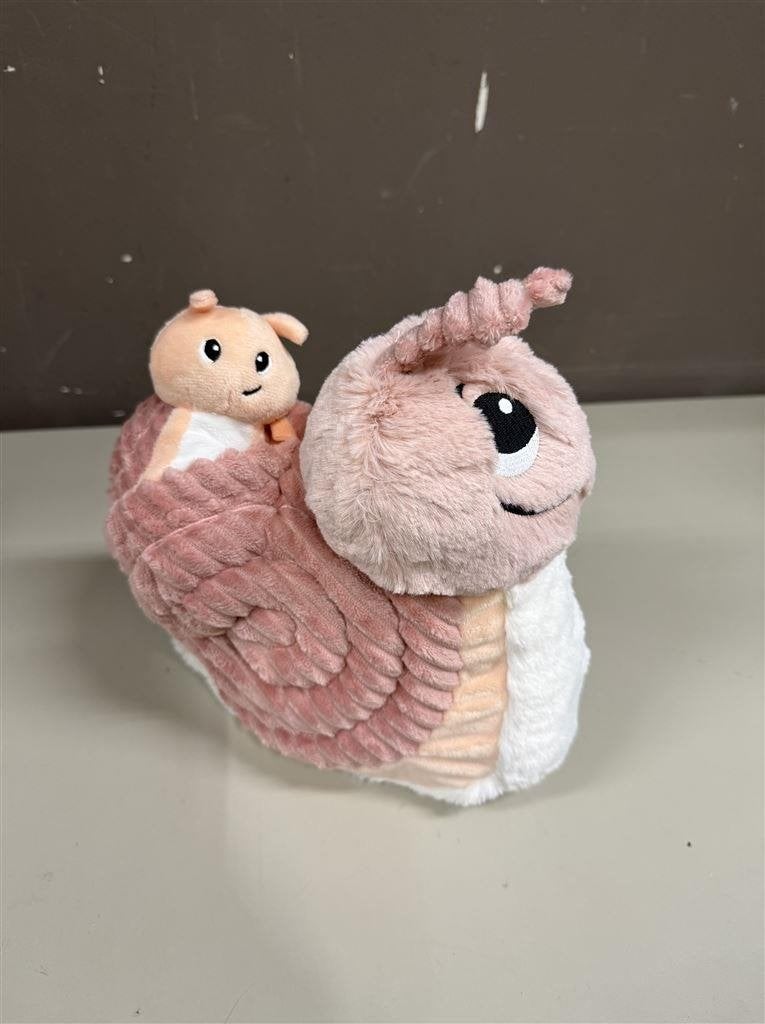 Knuffel - Slak met baby - Ptipotos, Ophalen of Verzenden, Nieuw, Overige typen