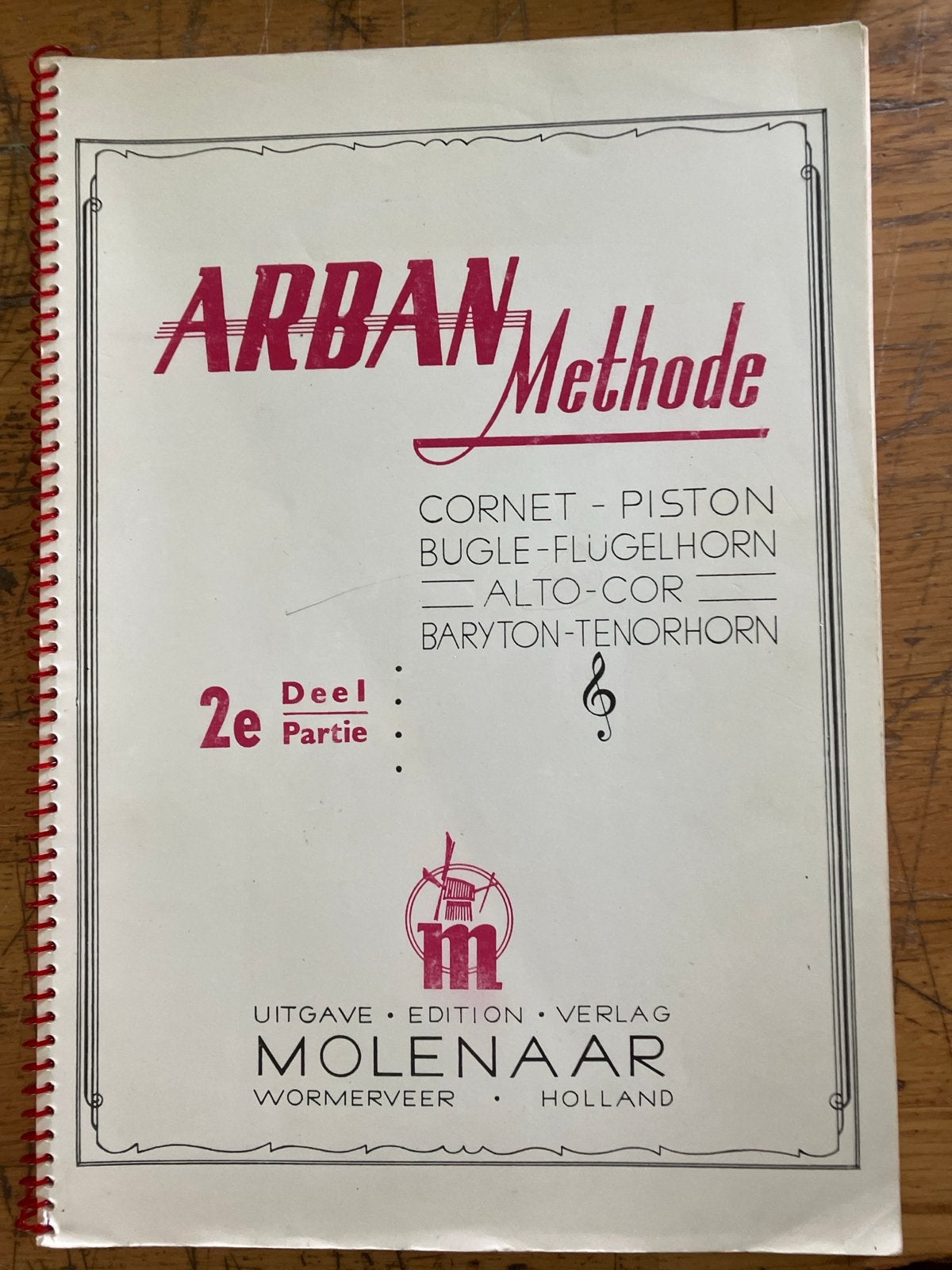 Arban Methode 2e Deel voor Koperblazers - Molenaar Uitgave, Gebruikt, Klassiek, Les of Cursus, Ophalen of Verzenden