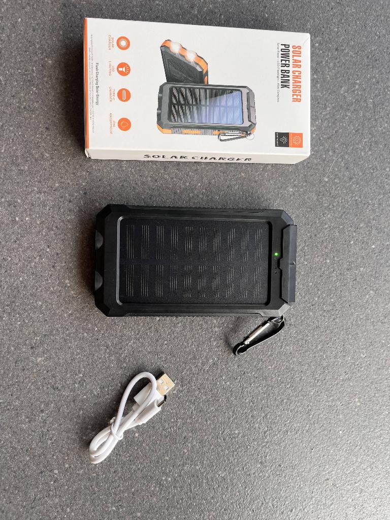 Zonnepaneel Powerbank 20000mAh Outdoor / Camping / Noodaccu, Ophalen of Verzenden, Zo goed als nieuw, HXEternal