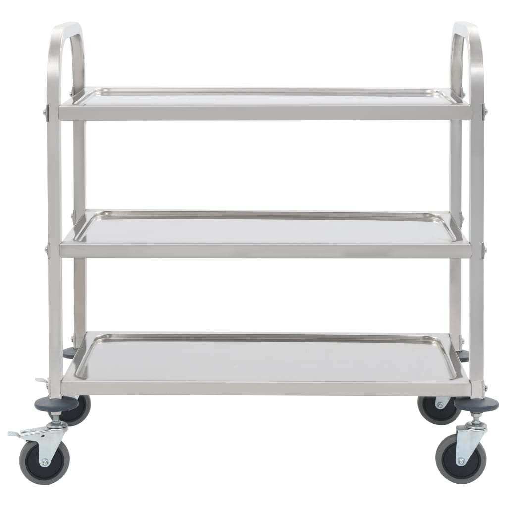 Keukentrolley trolley serveerwagen 3 etages GRATIS BEZORGD!, Overige typen, Verzenden, Metaal, Nvt