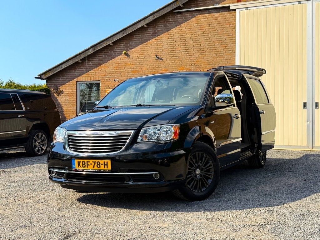 Chrysler Grand Voyager 3.6 V6 LIMITED S BLACK 3xTV/DVD/STOEL, Gebruikt, Beige, Grand Voyager, 7 stoelen
