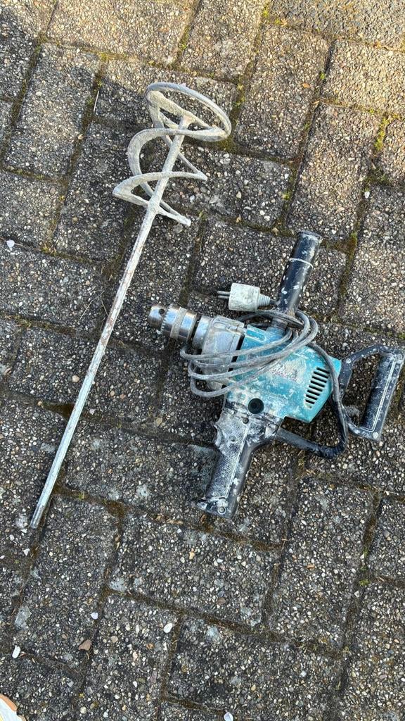 Makita boor en meng machine met mixer, Ophalen, Zo goed als nieuw, Boormachine