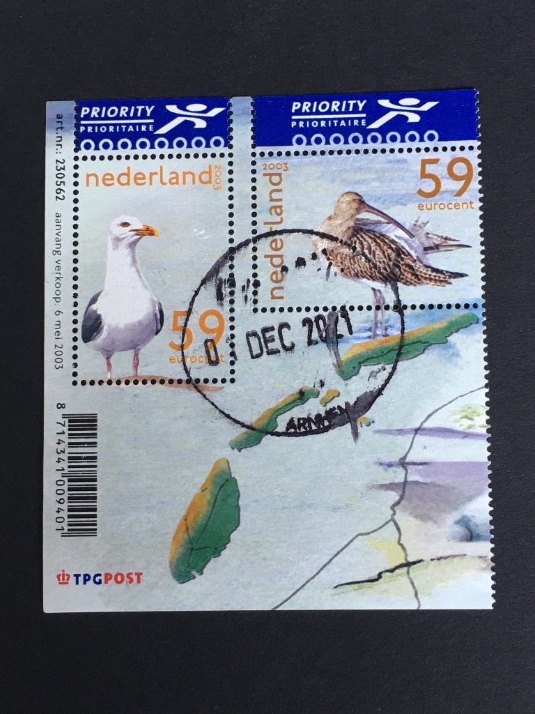 960d Nederland 2003 Het Wad, NVPH 2171 a+b - gestempeld, Postzegels en Munten, Ophalen of Verzenden, Na 1940, Gestempeld