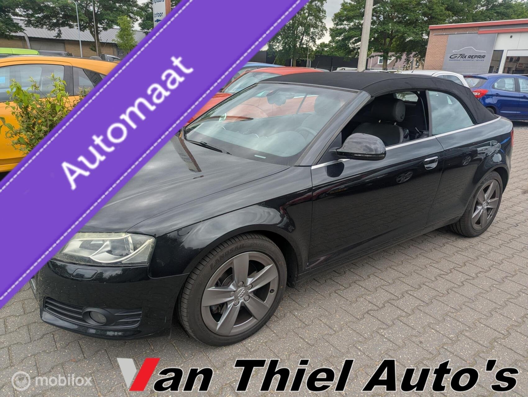Audi A3 Cabriolet 2.0 TFSI Ambition Pro Line, Gebruikt, 4 cilinders, 4 stoelen, Zwart