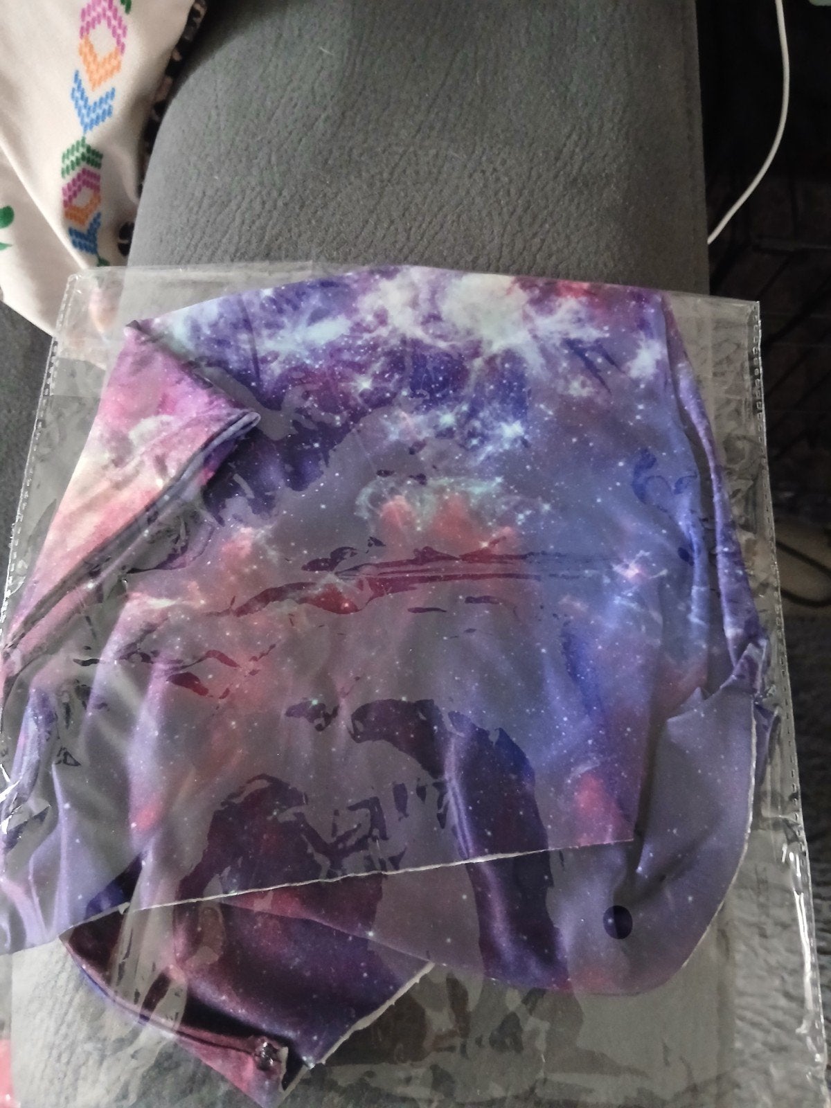 Nieuwe Galaxy Sjaal - Uniek Sterrenstelsel Design, Ophalen of Verzenden, Nieuw, Sjaal