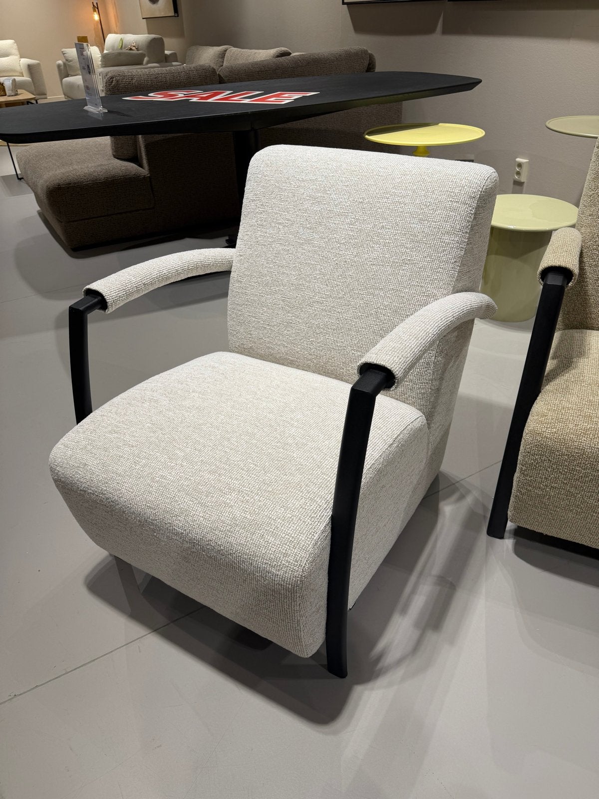 Montèl Suzy fauteuil - showroommodel, Huis en Inrichting, Minder dan 75 cm, Nieuw, Ophalen of Verzenden, Stof