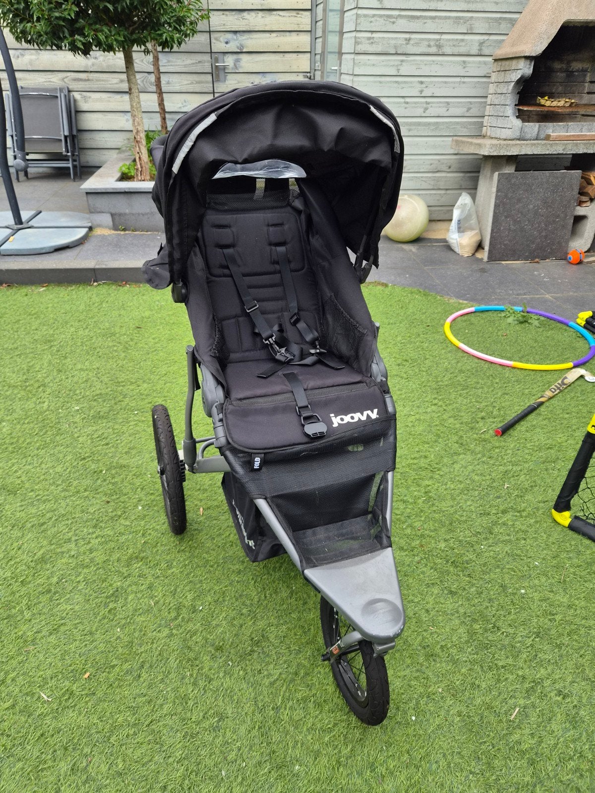 Joovy Zoom hardloopbuggy - Goede staat, Kinderen en Baby's, Ophalen, Zo goed als nieuw, Overige merken, Zonnekap