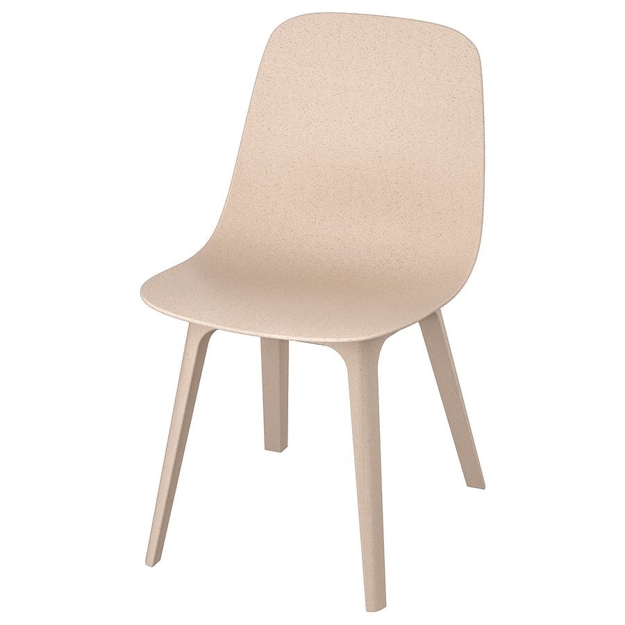 IKEA ODGER eetkamerstoel - Beige/Lichtbruin, Ophalen, Overige kleuren, Zo goed als nieuw, Eén