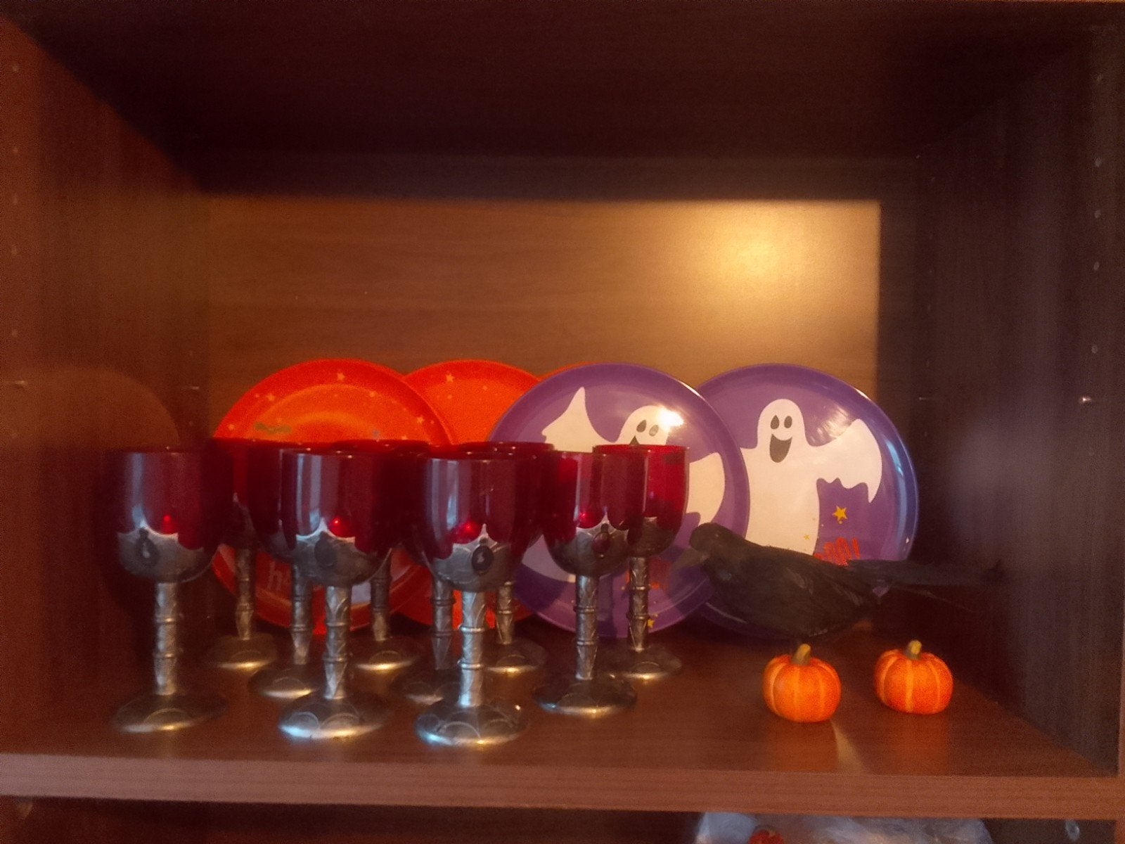 Halloween borden en bekers, Ophalen of Verzenden, Zo goed als nieuw, Feestartikel, Halloween of Griezel