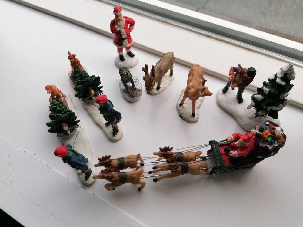 Kerstdorp poppetjes onderdelen, Ophalen of Verzenden