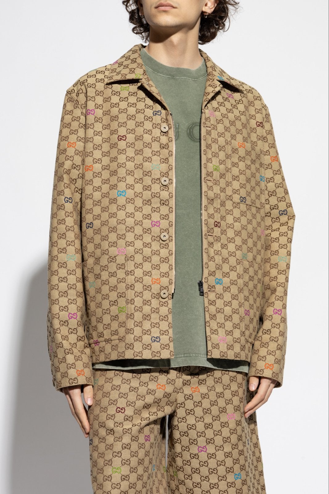 Gucci GG Canvas Jas ( Nieuw) met Meerkleurig Monogram, Ophalen of Verzenden, Nieuw, Maat 52/54 (L), Meerkleurig