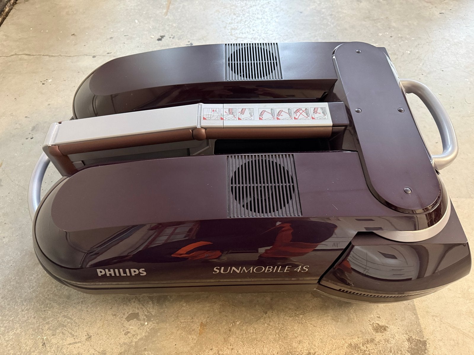 Philips Sunmobile 4S Zonnebank - Compact en Krachtig, Ophalen of Verzenden, Gebruikt, Zonnebank enkelzijdig, Minder dan 10 lampen